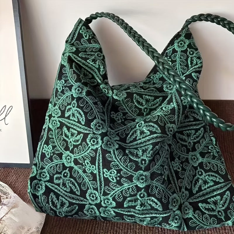 Hand-Woven Embroidered Women's Versatile Shoulder Bag