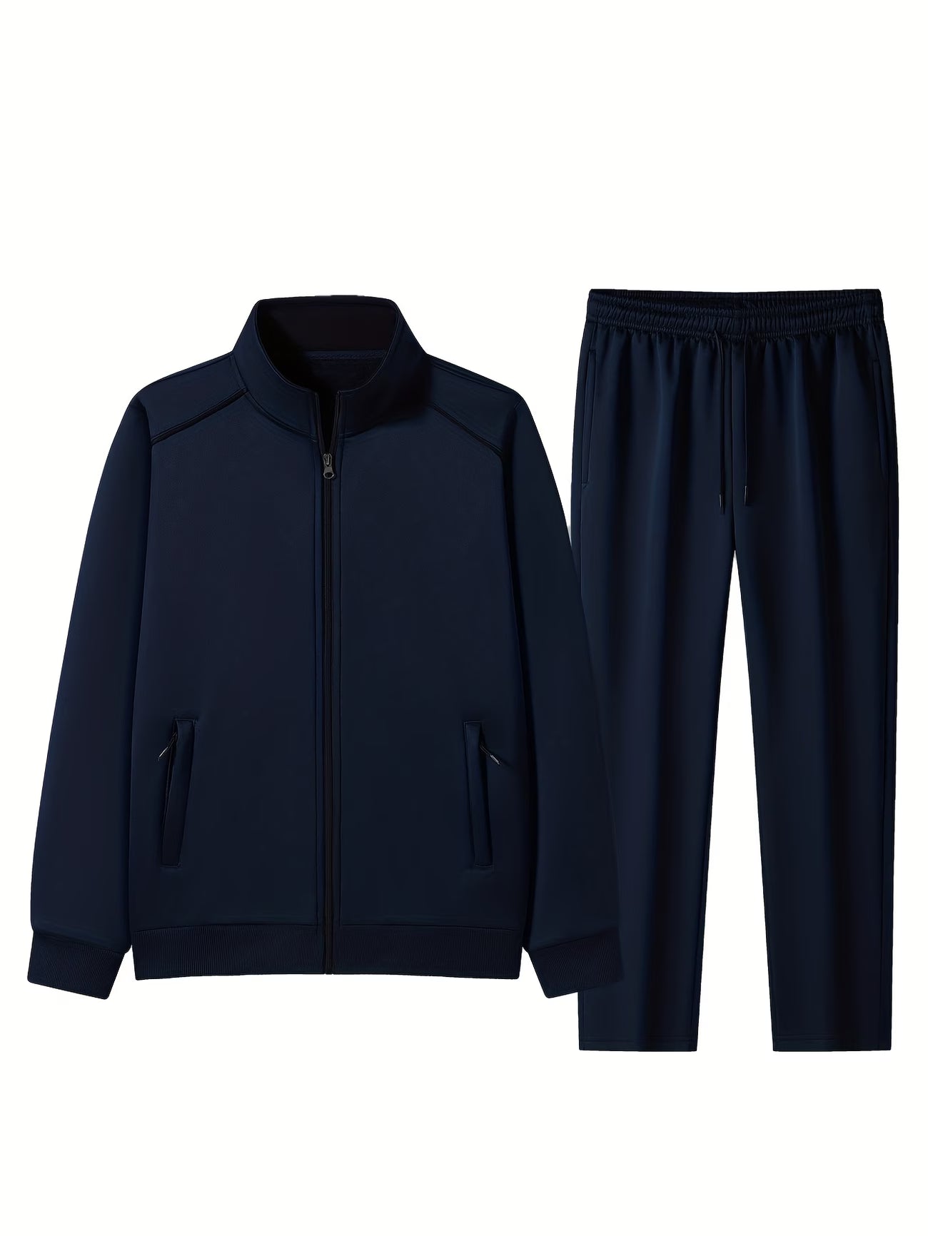 Men's Spring/Autumn New Casual Zip-Up Sweatshirt Sportswear Set