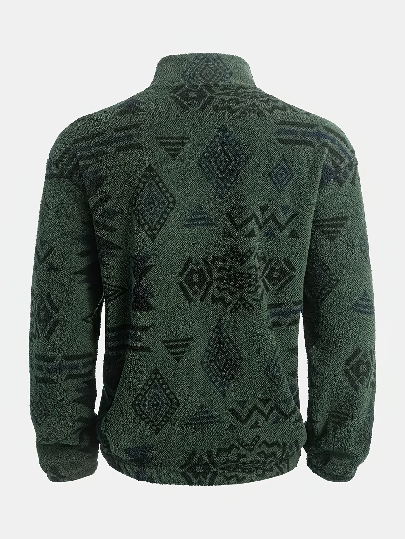 Men'S Henry Shirt with a Half-Open Zipper