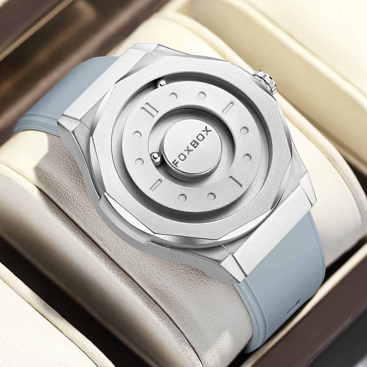 FOXBOX Fashionable Men's Watch - Business & Sports Dual-Track Design