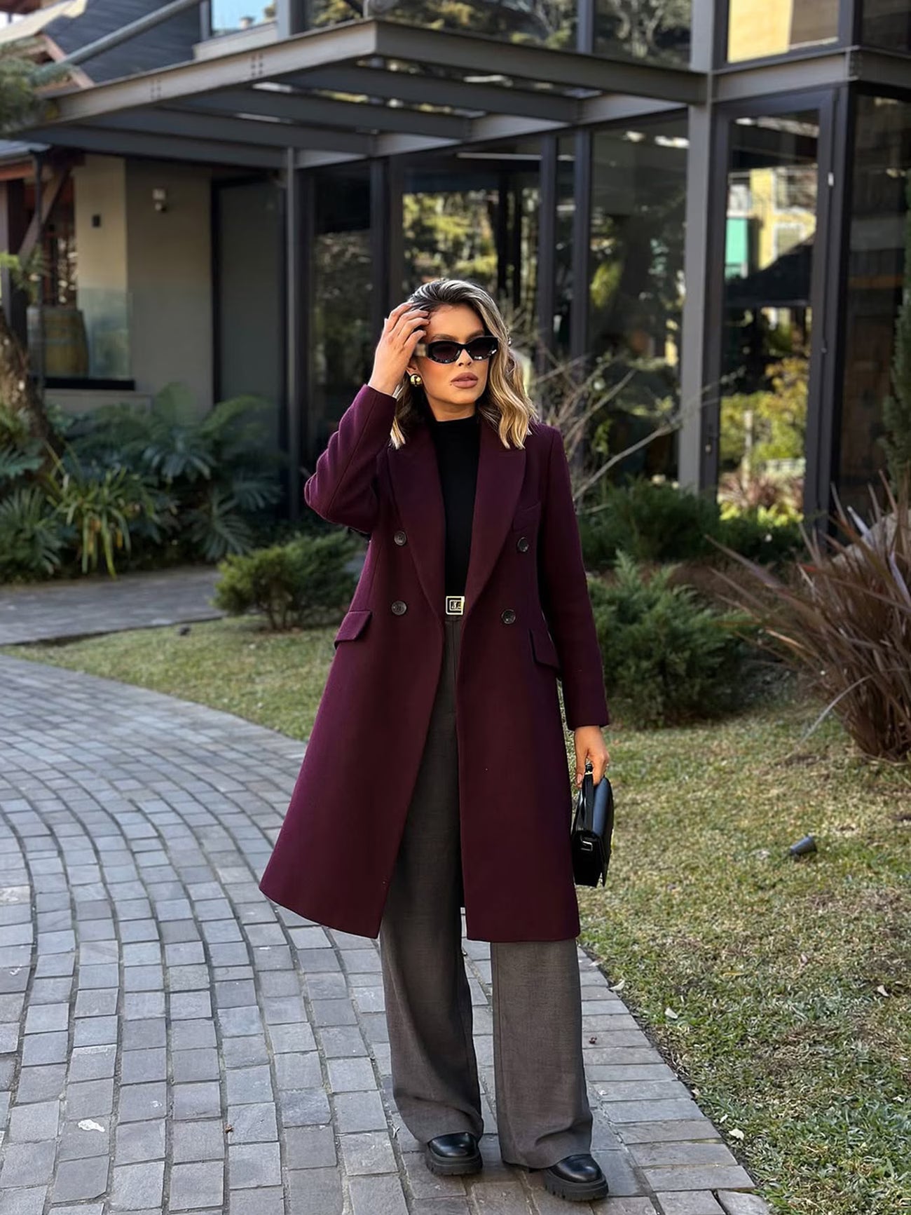 Women's Tweed Midi Coat