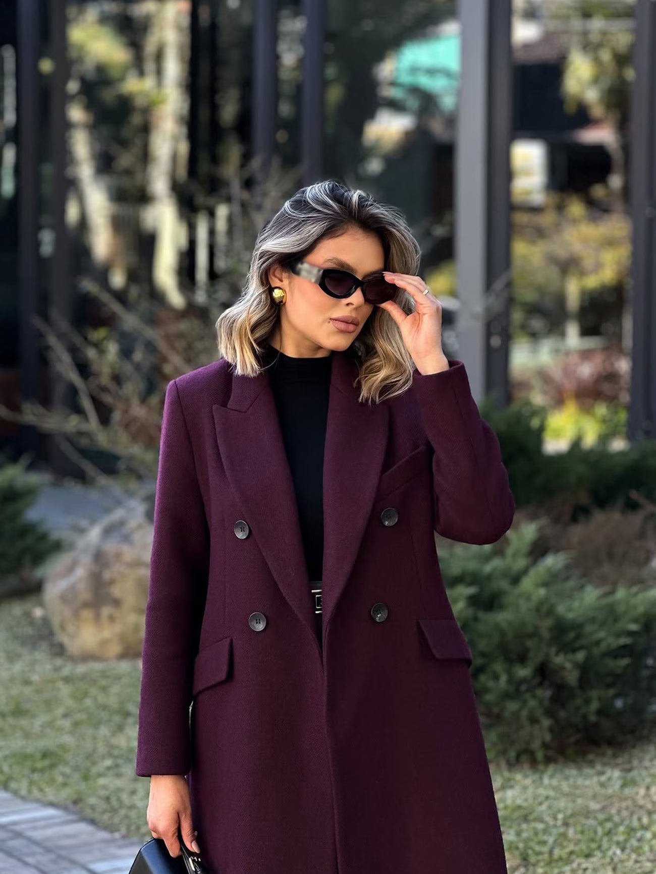 Women's Tweed Midi Coat