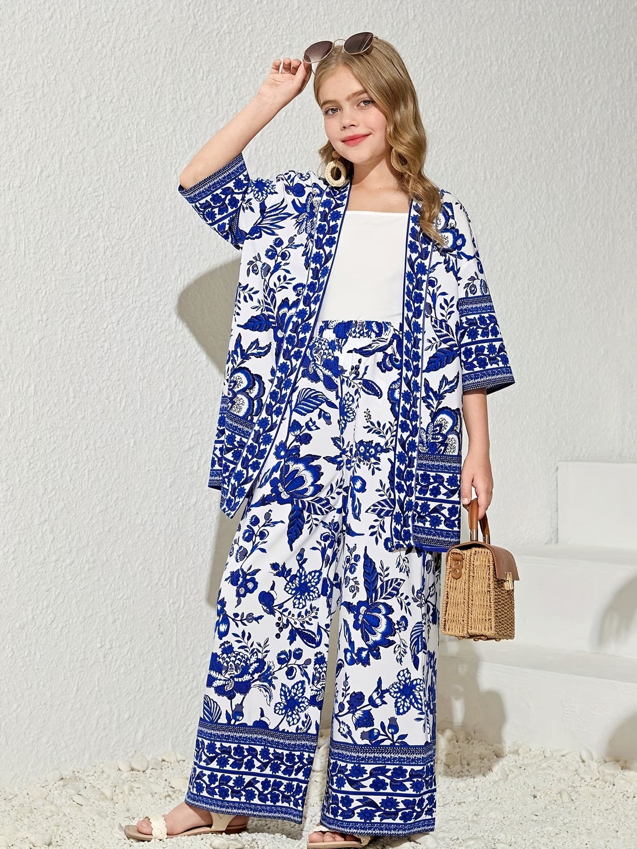 A Sophisticated And Elegant Two-Piece Summer Outfit for Girls