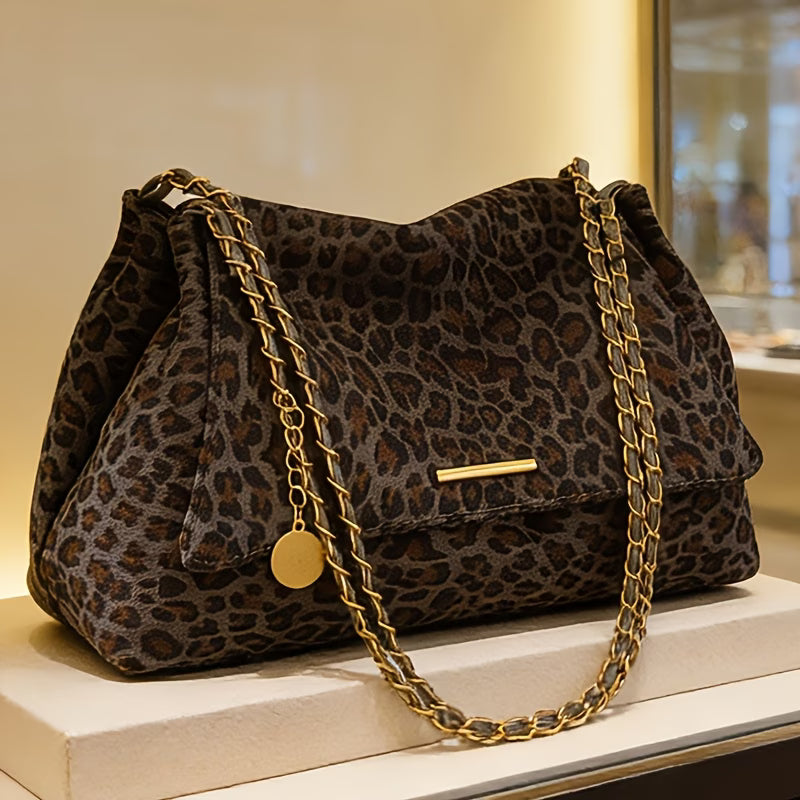 New Women's Fashion Trend Leopard Print Crossbody Bag