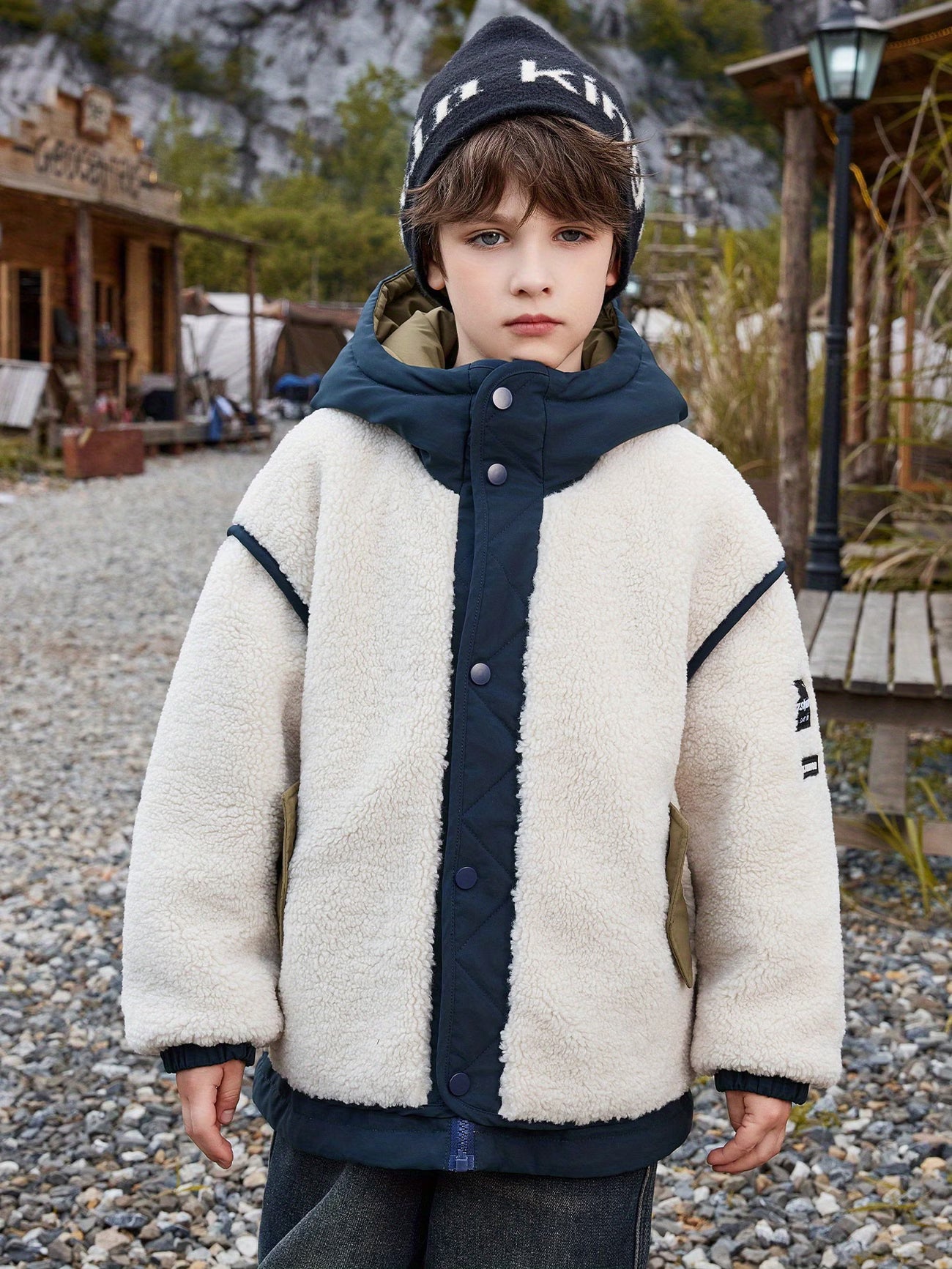 ASK JUNIOR Jacket for Boys, Winter Coat for Older Kids, Warm Padded Parka for Teenagers