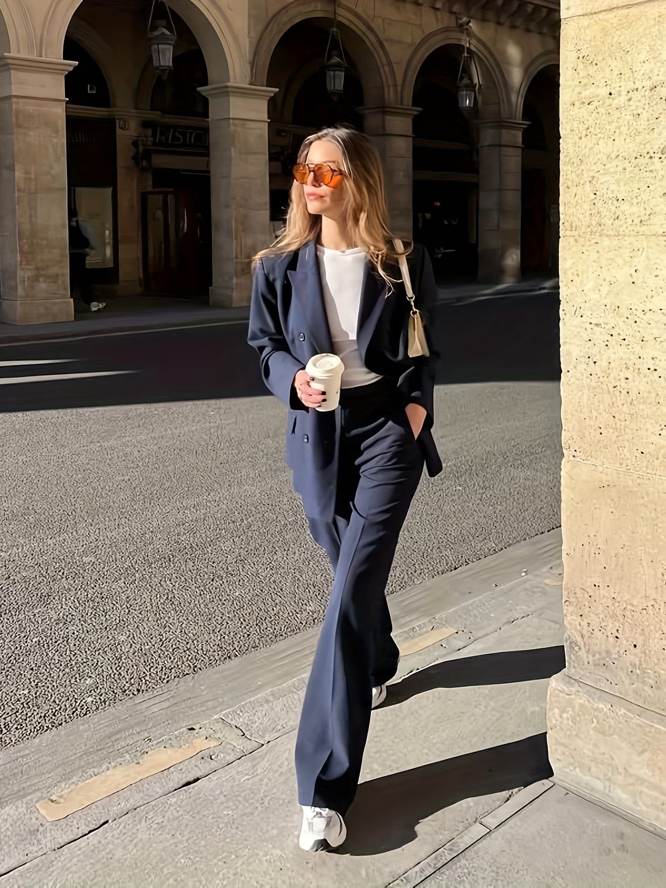 Women's Solid Color Casual Long Sleeve Suit Set