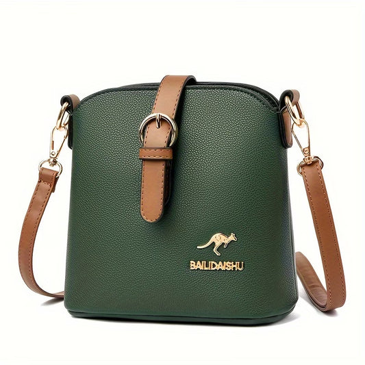 Elegant Women's Small Bucket Bag - Shoulder & Crossbody