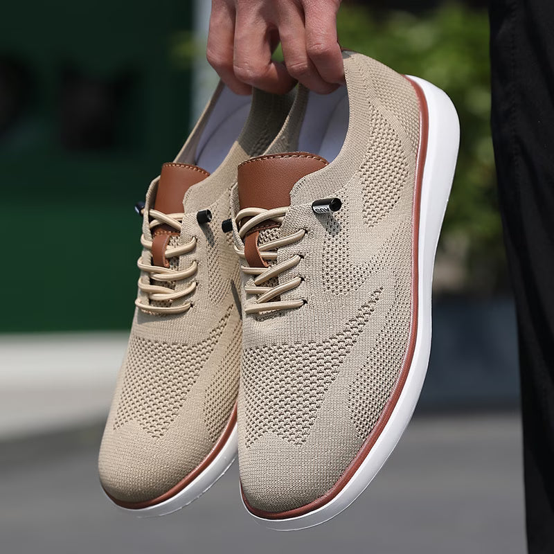 Materswe Men's Breathable Low-Top Sneakers - Lightweight Athletic
