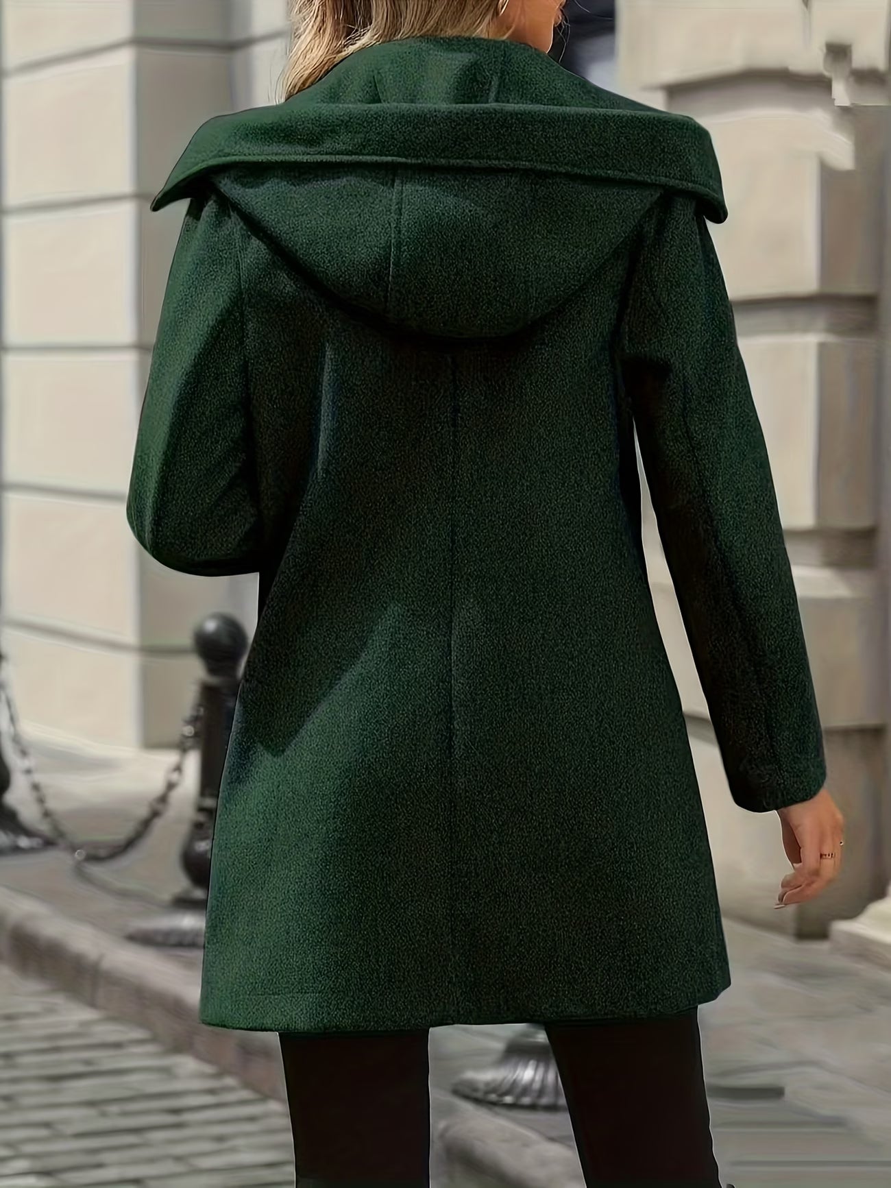 Women's Autumn/Winter Fashion Casual Blend Mid-Length Coat