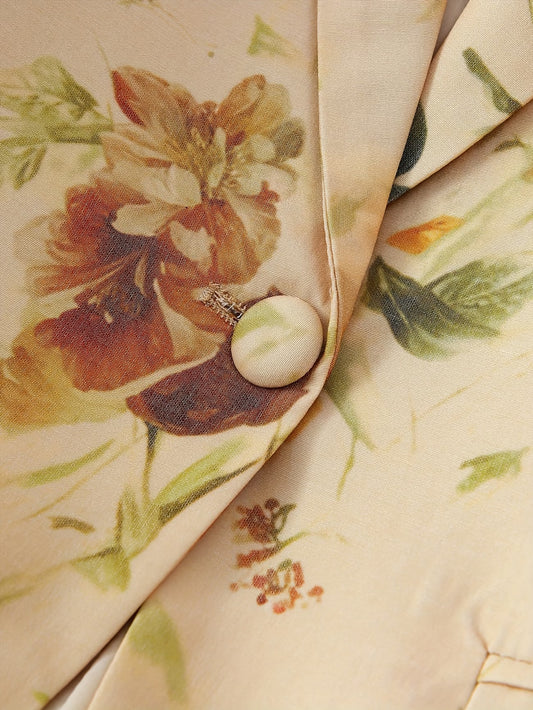 A Tailored Vintage Elegant Casual Women'S Blazer,