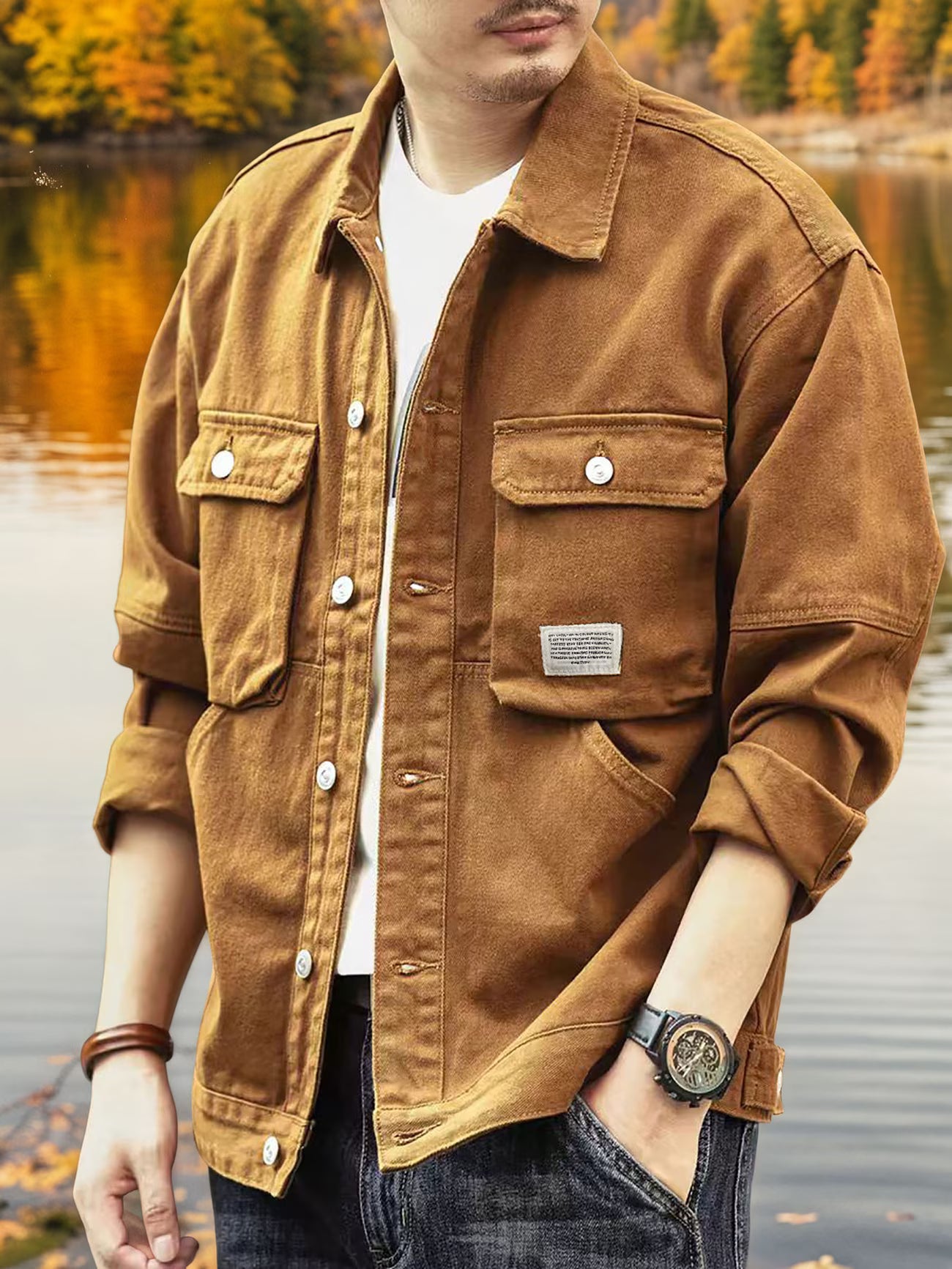 Men's Casual Denim Shirt