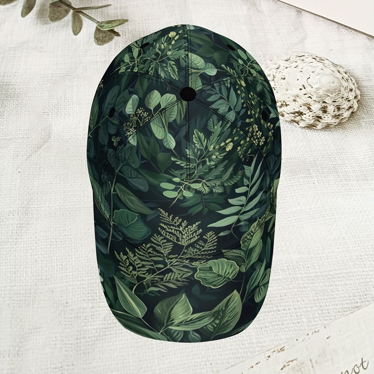 Retro Floral Print Baseball Cap