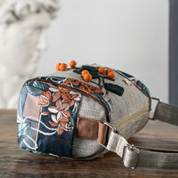 Randomly Cropped Bohemian Handmade Bee Persimmon Ball Shoulder Bag