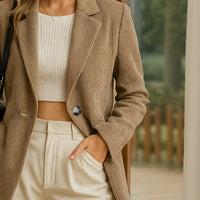 Women'S Corduroy Blazer