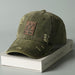 Fashionable washed retro perforated baseball cap for women