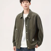 Men's Premium Twill Casual Jacket – Versatile Outerwear for All Seasons