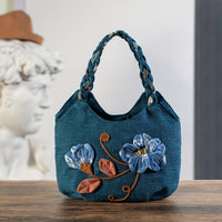 Bohemian Handmade Tie-Dye Floral Handbag