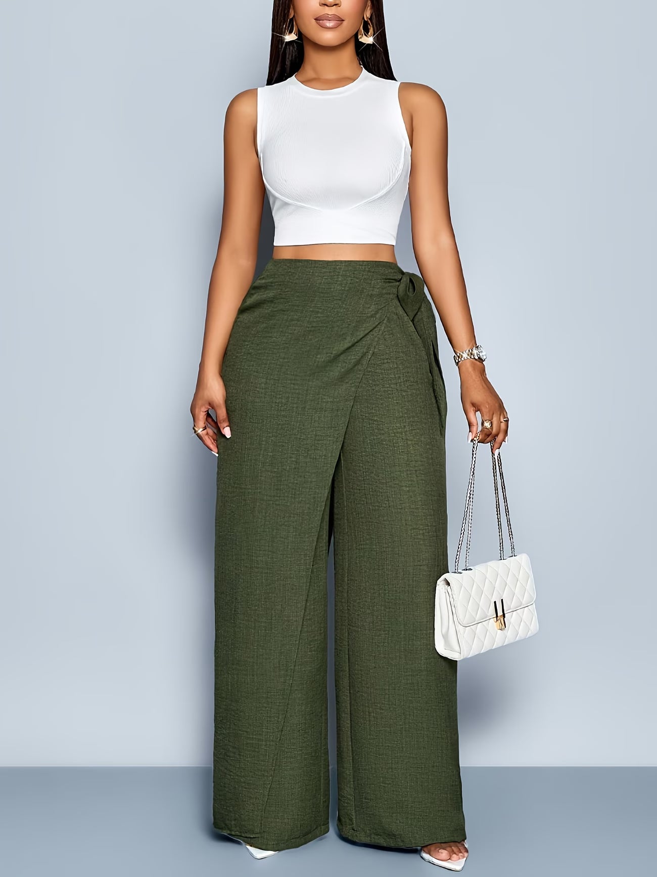 Hot-Selling Women's Elegant Sexy Straight-Leg Wide-Leg Pants