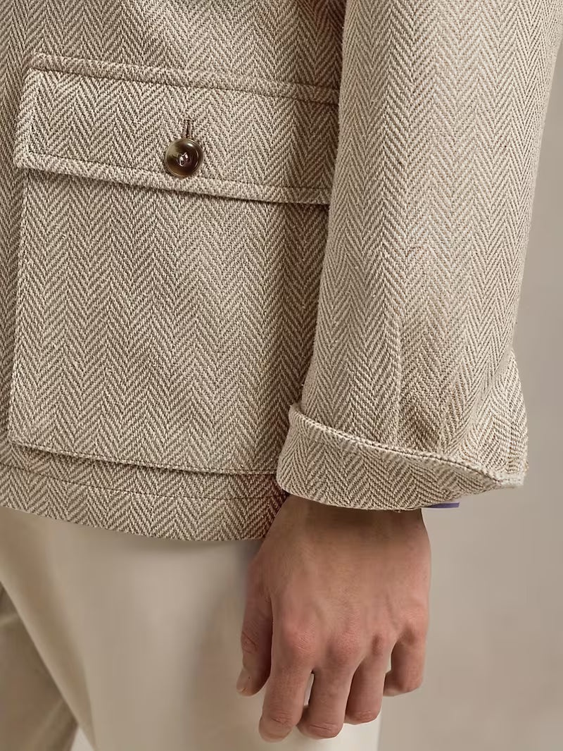 Men's Elegant British-Italian Style Suit Jacket – Formal Comfort Blazer with Buttonhole & Pocket | Autumn/Winter 2025