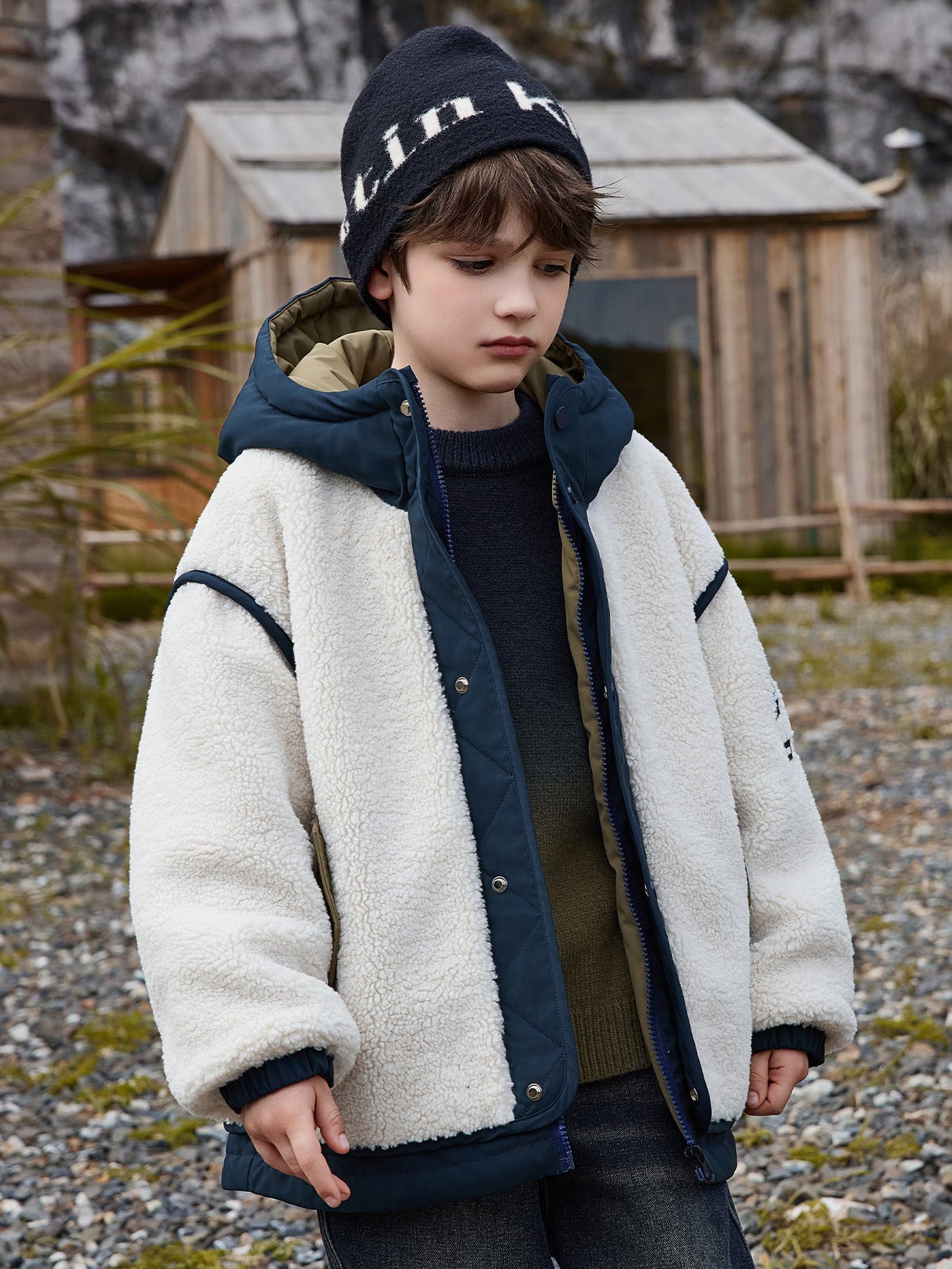 ASK JUNIOR Jacket for Boys, Winter Coat for Older Kids, Warm Padded Parka for Teenagers
