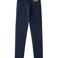 Men's Slim Fit Chino Pants - Mid-Rise Tapered Stretch Twill