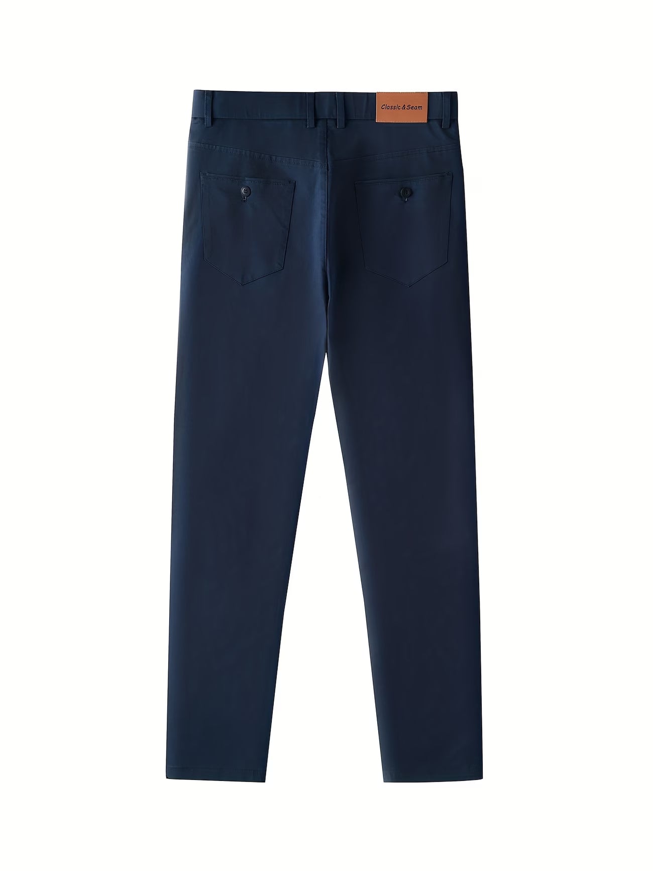 Men's Slim Fit Chino Pants - Mid-Rise Tapered Stretch Twill