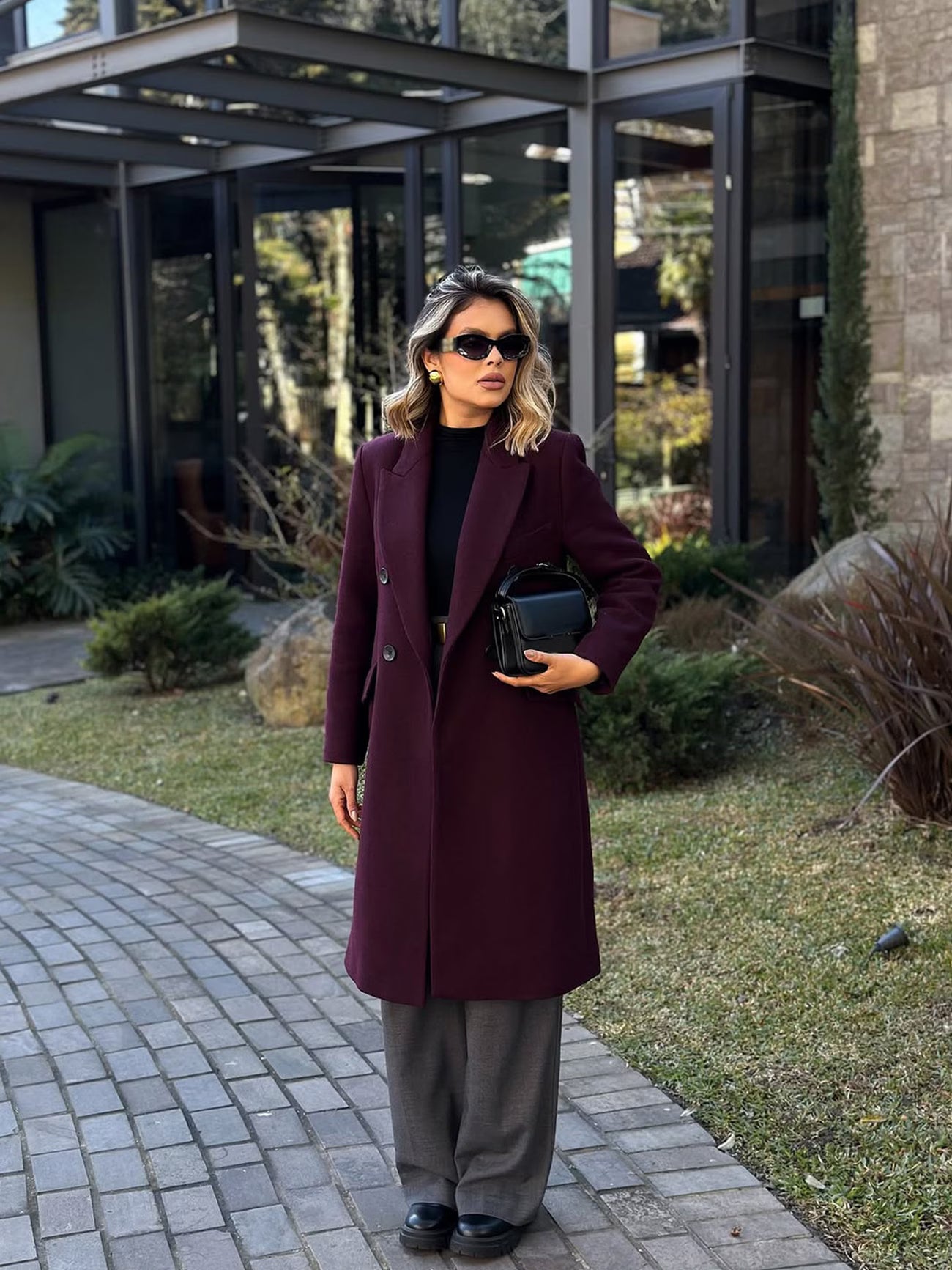 Women's Tweed Midi Coat