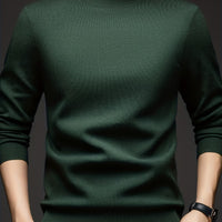 New Cross-Border Autumn And Winter Men'S Knitted Base Layer with a Round Neck