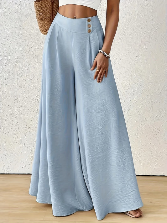 Elegant And Loose-Fitting Bell-Bottom Pants