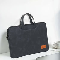 Laptop bag, Minimalist PU leather-finished