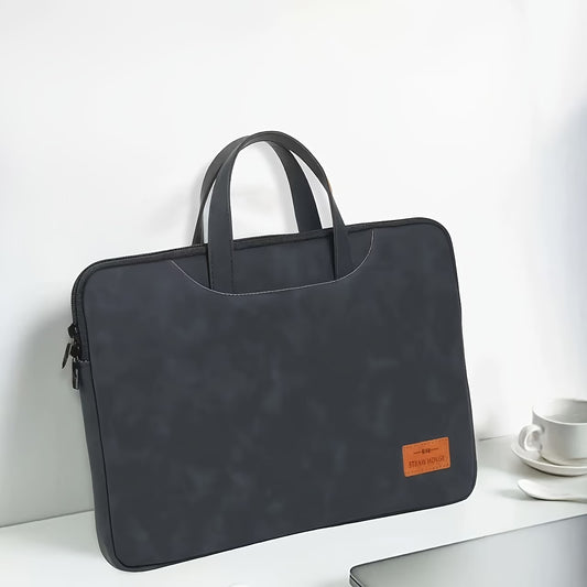 Laptop bag, Minimalist PU leather-finished