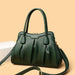 Women's PU Handbag with Removable Strap & Buckle Closure - Elegant Convertible Crossbody/Clutch
