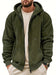 Men's Winter Hooded Softshell Jacket with Full-Zip Front