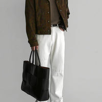 Men's Trendy Vintage Style Workwear Jacket, Versatile Daily Commute and Streetwear Coat