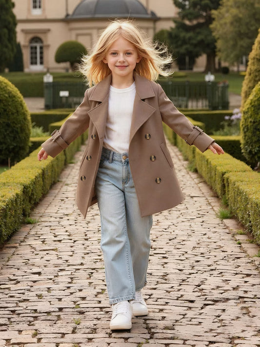 Tailored Formal Suits for Girls, Featuring a Star-Inspired Thick Composite Design with Lining