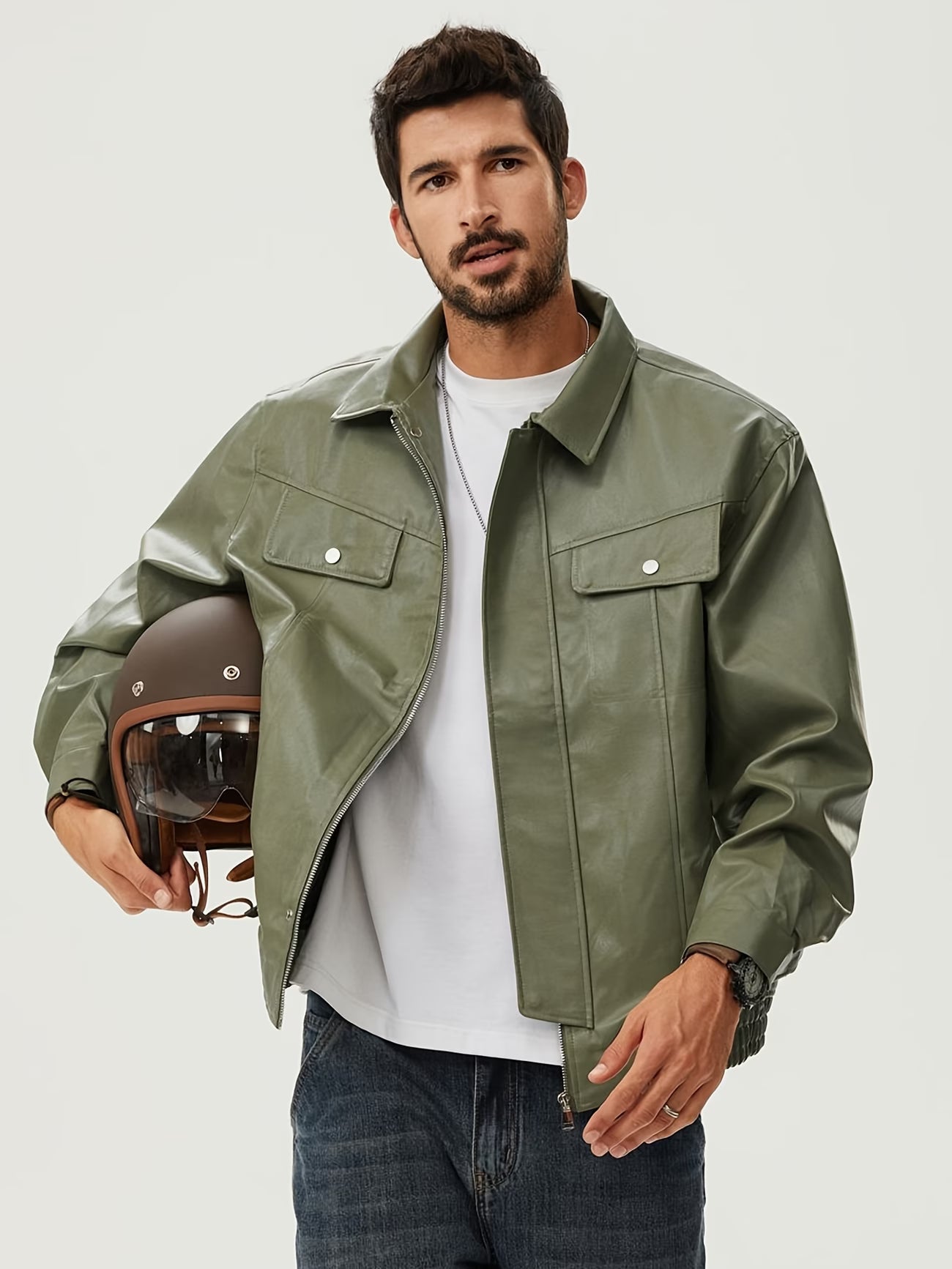 Autumn Jacket Loose Casual American Biker Jacket