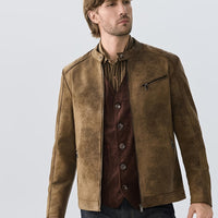 Plus Velvet Jacket Men's Autumn and Winter Jacket