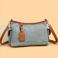 Vintage Women's Shoulder Bag with Adjustable and Detachable Shoulder Straps
