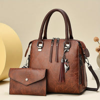 2pcs Versatile New Women'S Bag Set, Stylish, Elegant, And Vintage Shoulder Crossbody Bags