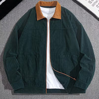 Men's Corduroy Color-Block Suit Jacket – Retro Casual Versatile Outerwear
