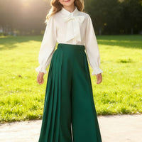 2pcs Girls' Korean Outfit - Winter Warm Korean Drama