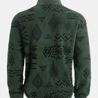 Men'S Henry Shirt with a Half-Open Zipper