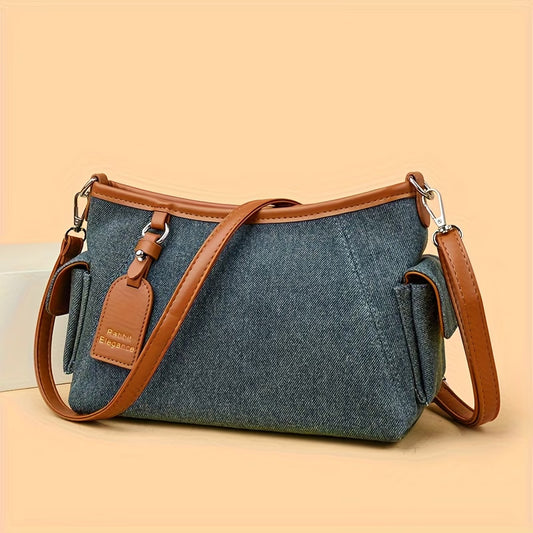 Vintage Women's Shoulder Bag with Adjustable and Detachable Shoulder Straps