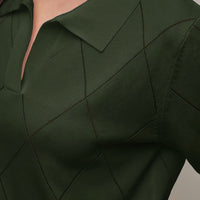 Elegant And Versatile Loose-Fit Women'S Polo Neck Long-Sleeve Sweater for Commuting