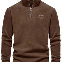 Men'S Embroidered Logo Half-Zip Sweatshirt