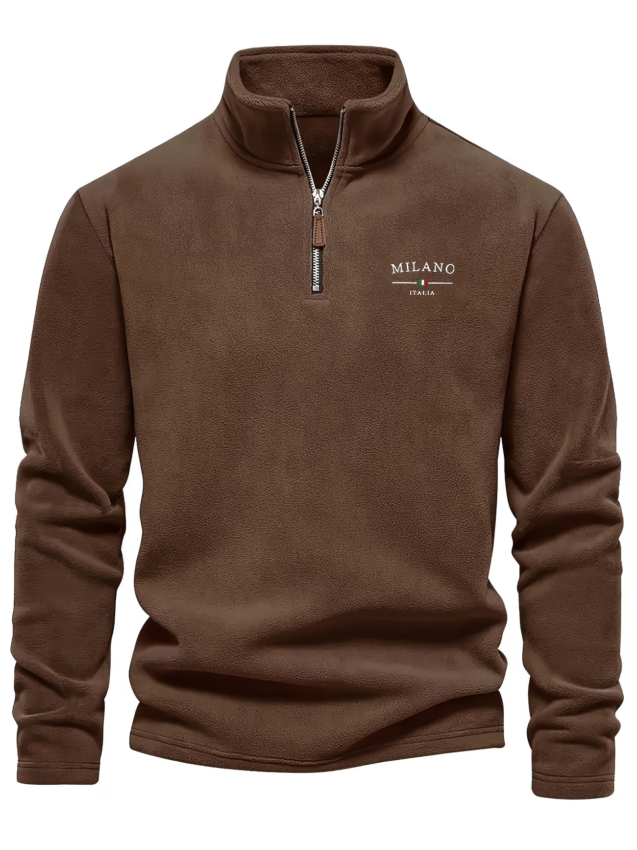Men'S Embroidered Logo Half-Zip Sweatshirt