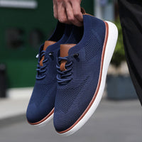 Materswe Men's Breathable Low-Top Sneakers - Lightweight Athletic