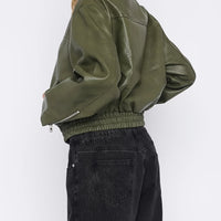 Women's Spring/autumn Biker-style PU Leather Jacket