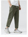 Men's Slim Fit Stretch Casual Trousers – Solid Color Nine-Point Straight-Leg Pants for Spring/Autumn 2025