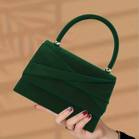 Noble and Elegant Pleated Plush Handbag